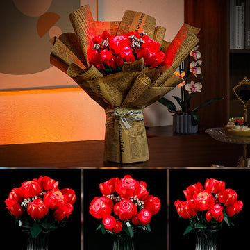 Yeabricks Led Light For Lego-10328 Icons Bouquet Of Roses Building Blocks Model (Lego Set Not Included)