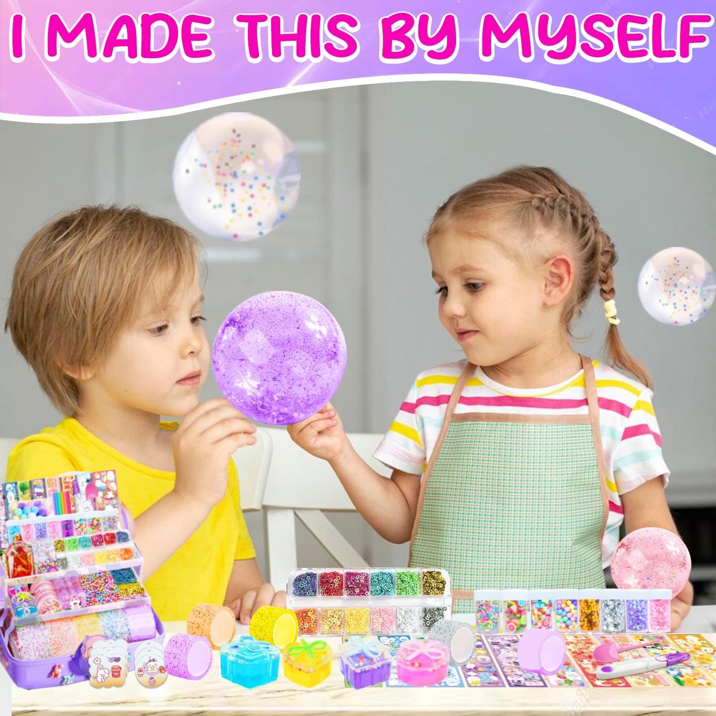 Ziza Cute Nano Tape Bubble Kit For Kids With Box, Nano Tape Squishy Maker Kit, Nano Bubble Tape Kit, Nano Tape Bubbles