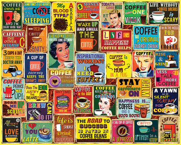 White Mountain Puzzles - I Love Coffee - 1000 Piece Jigsaw Puzzle For Adults
