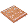 Yellow Mountain Imports Xiangqi Set - Folding Rosewood Veneer Board (16.3") & Acrylic Pieces, Brown
