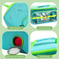 Hautton Toniebox Carrying Case - Portable Travel Bag for Tonies, Headphones, and Charging Station, Aqua Blue, Model HT-08364490