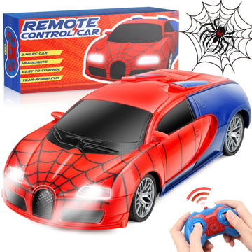 Aooess Remote Control Car Toy for Kids: Spider Rc Cars for Boys Age 4-7 Toy Cars for Boys Age 4-7 Racing Car Toys Spider Toys fo