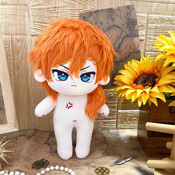 Calembou Cute Plush Doll, 20Cm/8Inch Dress-Up Doll, Anime Character Soft Stuffed Doll, Collectible Gift For Anime Fans (Nakahara Chuuya-B)