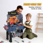 Kids Tool Bench, Kids Tool Set 118 Pieces with Realistic Tools, Electric Drill and Kids Tool Stickers, Toddler Workbench Pretend
