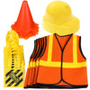 Gejoy 48 Pcs Kids Construction Birthday Party Supplies Worker Costume Role Play Construction Hats And Vests For Kids Tote Bag And Traffic Cones For Dress Up Supplies