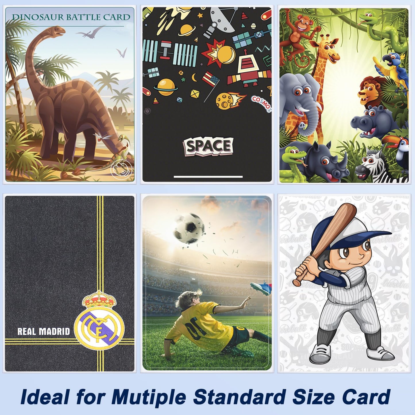 1200 Counts Card Sleeves Toploaders For Trading Card, Soft Clear Card Protective Sleeves Deck Card Protectors Fit For Baseball C