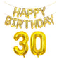 Shuntai 30Th Birthday Decorations For Him Her 30 Balloon Numbers Gold Jumbo Number 30 Foil Mylar Digital Balloon With Gold Lette