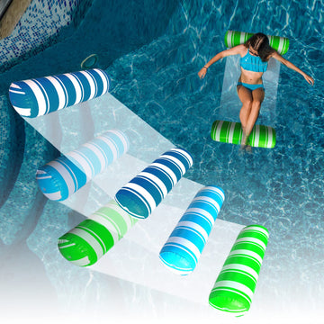 3 Pack Water Swimming Pool Floats Hammock,Pool Float Lounger,Water Hammock Lounger, Swimming Floating Bed Hammock,Comfortable Inflatable Swimming Pools Lounger, For Adults Vacation Fun And Rest