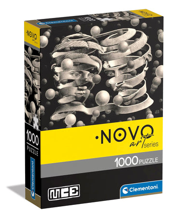 Clementoni - Novo Art Series Escher, Bond Of Union-1000-Pieces-Puzzle, Entertainment For Adults-Made In Italy, 39752