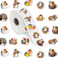 500 Pieces(10 Patterns)Guinea Pig Stickers Colorful Cartoon Fashion Graffiti Adhesive For Kids Girls Boys Teens Adults Water Bot
