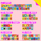 51 Pcs Spanish Baby Cognitive Flashcards, Double Sided Printed 7 In 1 Colorful Cards Alphabet, Numbers, Foods, Animals, Shapes,