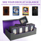 Card Deck Box For Mtg Commander, Large 6 In 1 Card Storage Display Case With 5Pcs Tcg Deck Boxes & Dice Tray, Holds 2400+ Unslee