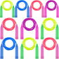 Elcoho 10 Pack Colorful Adjustable Kids Jump Ropes - Skipping Ropes for Outdoor Play, Great Party Favor, Multicolor