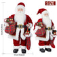 Uten 24'' Santa Claus Decorations, Standing Christmas Santa Claus Figurine Figure Decor Christmas Sock And Gifts Bag Christmas D