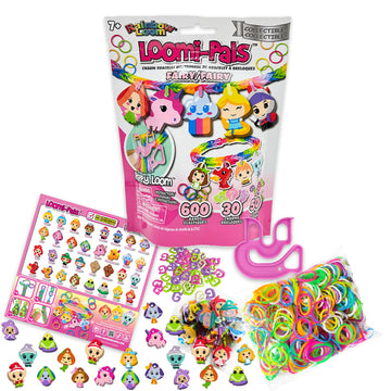Rainbow Loom® Loomi-Pals Fairy Collectible, Features 30 Mystery Cute Fairy Themed Charms And 600 Colorful Rubber Bands All In A Resealable Bag, Great Gifts For Boys And Girls 7+