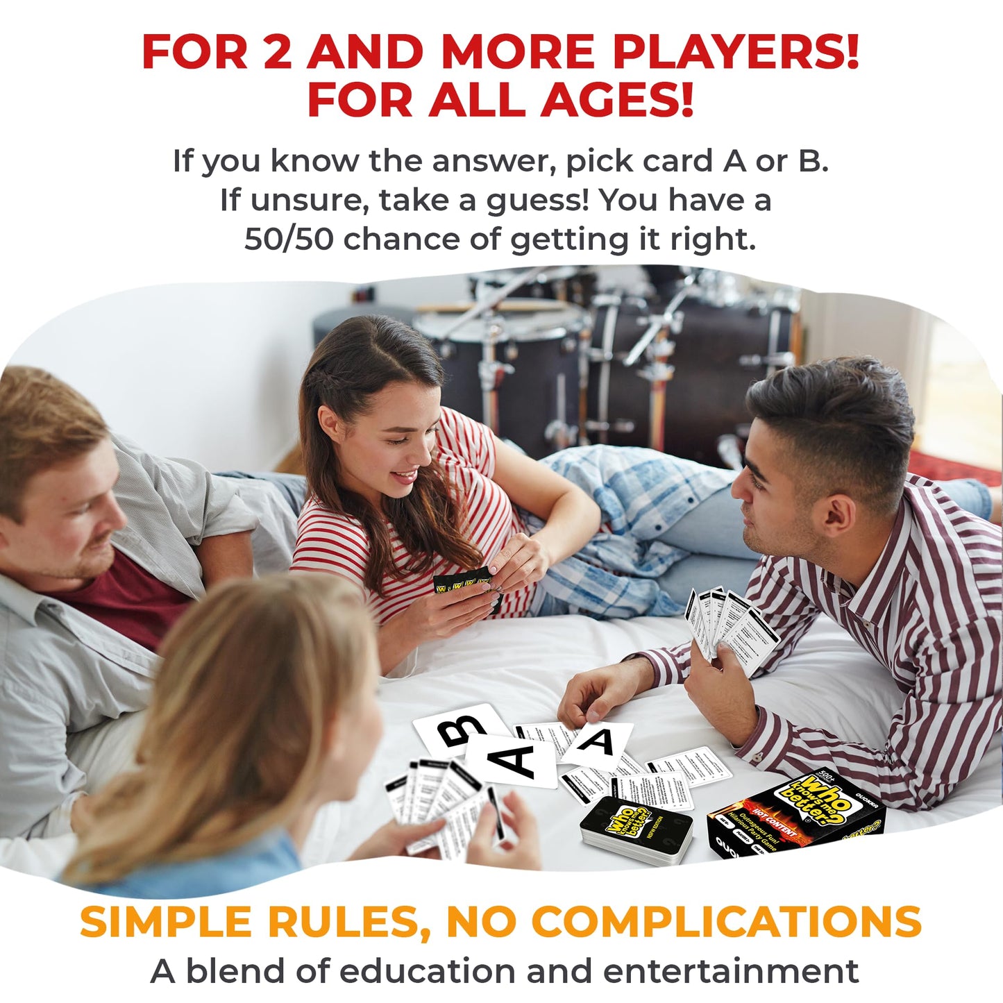 Quokka Who Knows Me Better? - Hot Content Edition - Teens & Family Card Trivia Game | Fun Learning & Educational Questions For Teens & Families