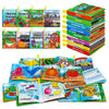 Dr.Rapeti Soft Cloth Books Baby Books Bath Books 8-Pack For Baby Infant Toddler Kid Crinkle Washable Chewable Early Educational Preschool Learning Giftable
