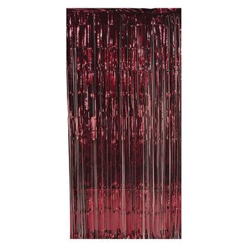 Beistle 1-Ply Tinsel Foil Fringe Curtain Photo Booth Backdrop, Birthday Party Decorations, Wedding Reception, Baby Shower Celebr