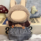 WASAFV Clothes for Labubu (NO Doll) fit a 17cm(6.69)  enhanced Outfit with Accessories  Soft & Stylish Hand-Woven Doll Set  Two-Piece Set 01