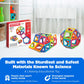 Magformers Rainbow 62-Piece Magnetic Tiles Set - STEM Educational Toy for Kids, Multi-colored Building Blocks for Problem-Solving Skills