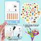 110 Cards, 212 Pictures Educational Math Flash Cards, Mul Div Multiplication Division Flash Cards, For Toddlers 7,8,9,10,11 Year