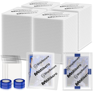 360 Pack Trading Card Shipping Protectors, 3.5'' X 4.5'' Plastic Card Protector With Tape Rolls For Mailing Sports Cards