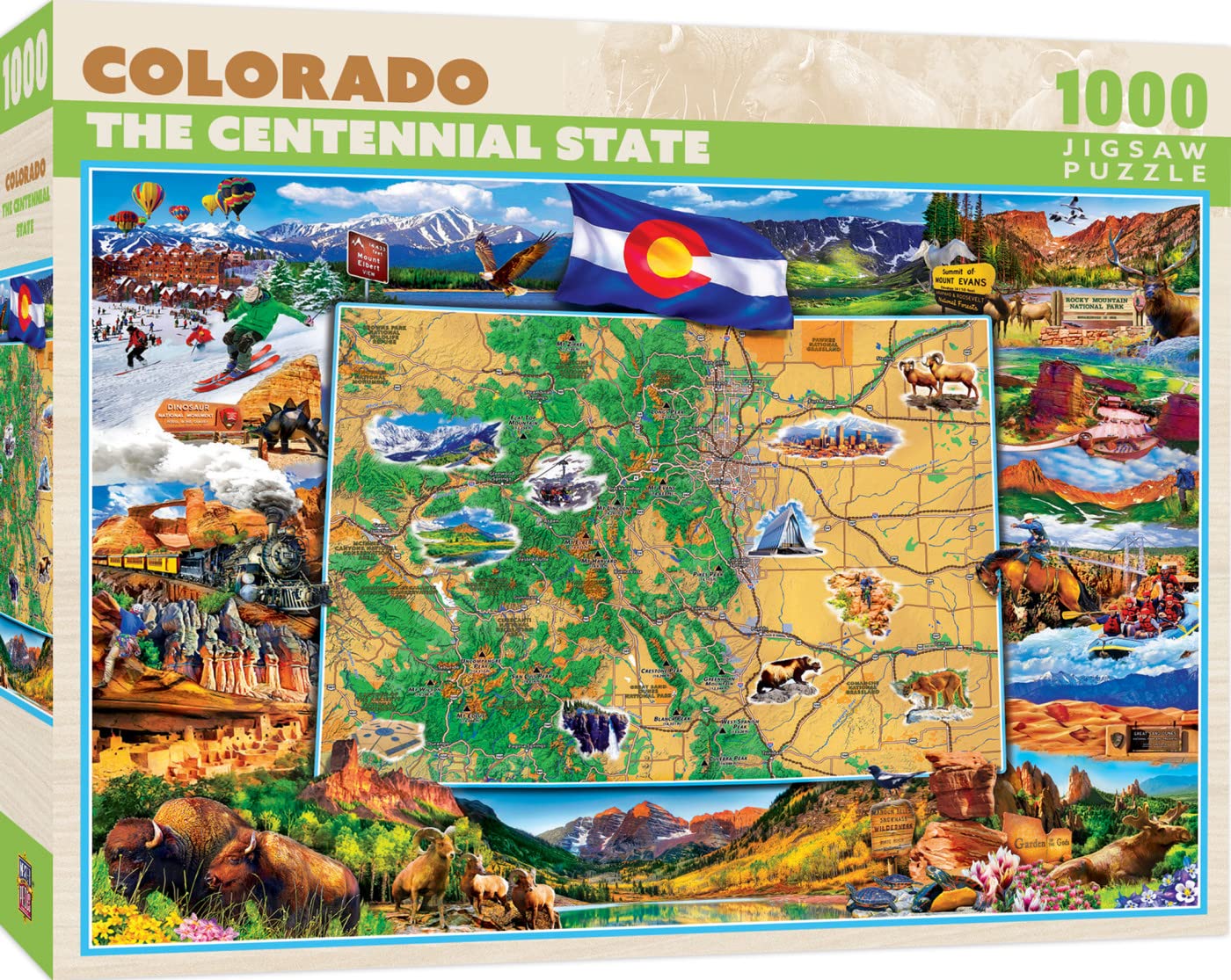 Colorado Map Puzzle 1000 Pc