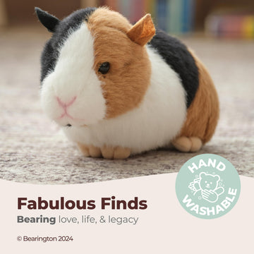 Bearington Scooter Plush Guinea Pig Stuffed Animal, 8 Inch