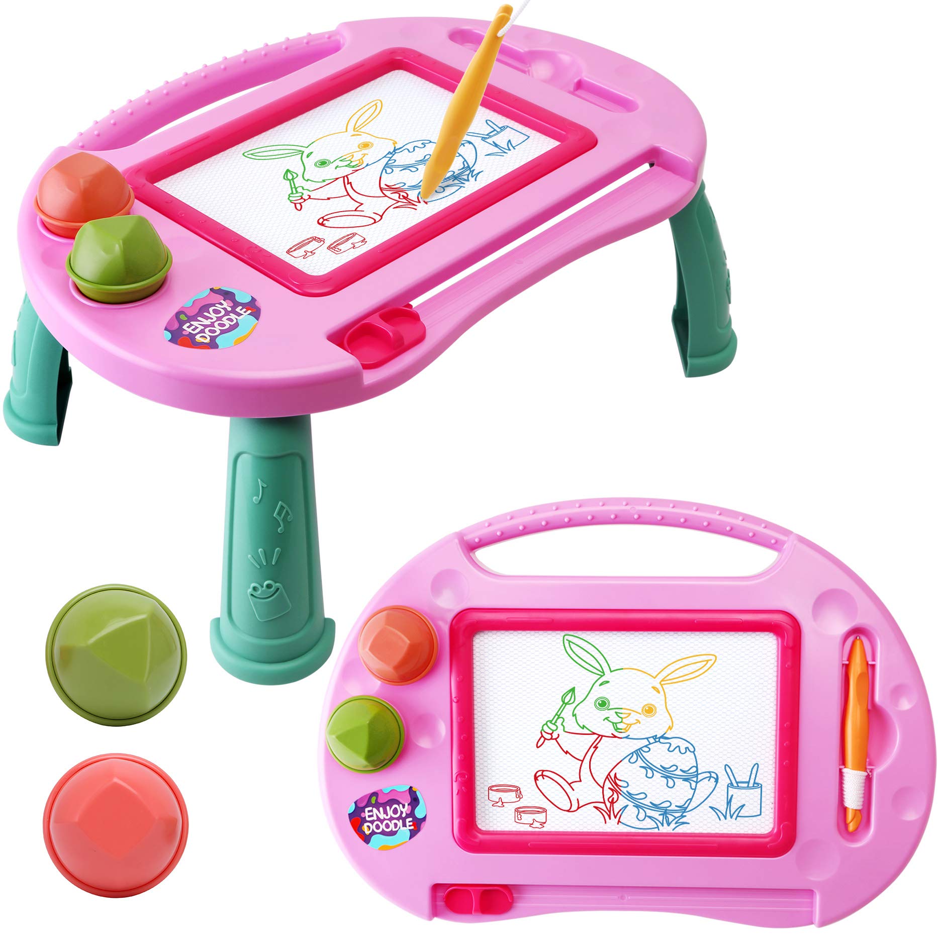 Alotjoy Toys For 1-2 Year Old Girls,Magnetic Drawing Board,Toys For Girls Age 2 3,Erasable Doodle Board For Kids,Learning Toys F