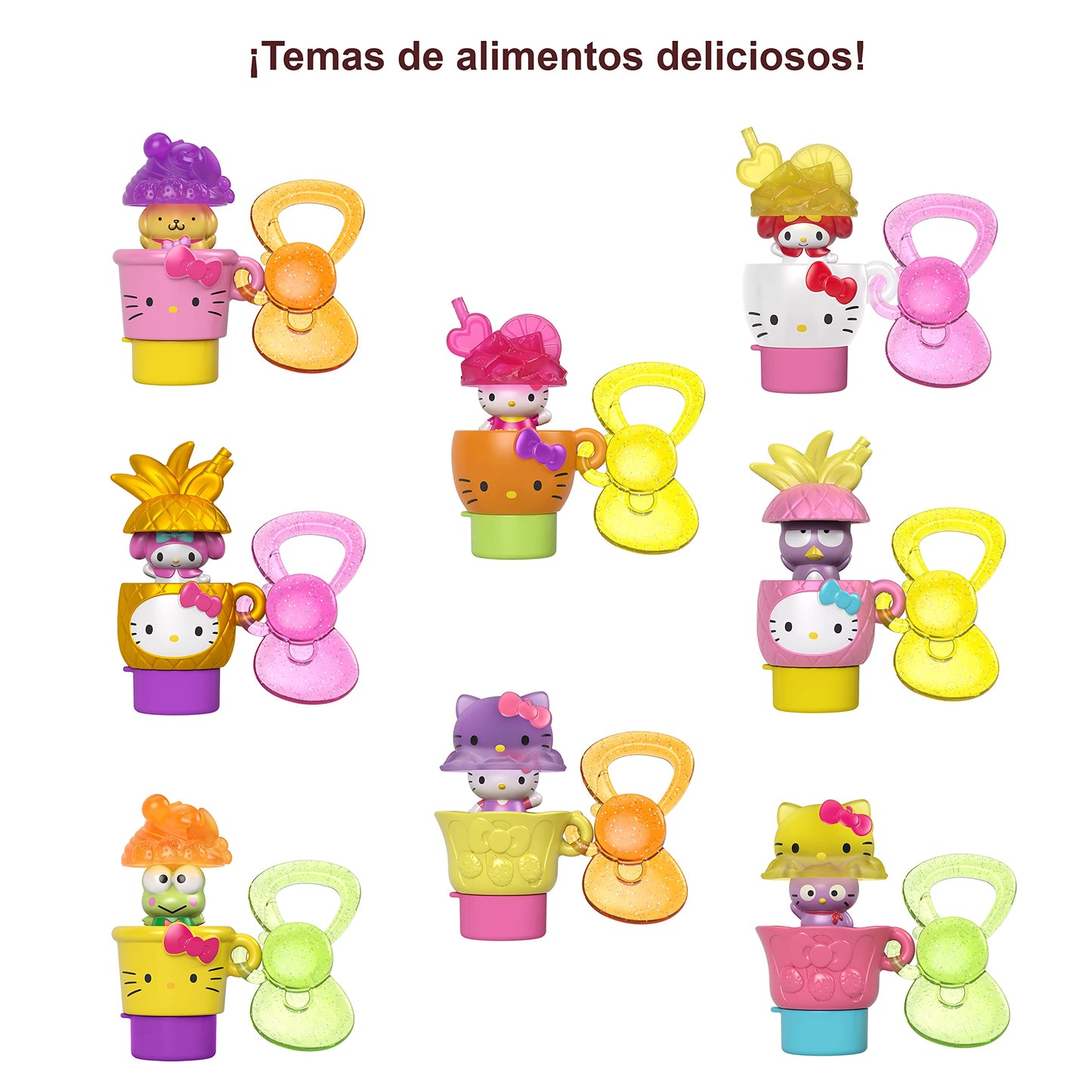 Mattel Sanrio Surprise Minis Figures (1.5-In) - Self-Stamper, Pencil-Topper And Keychain, Stationery Accessories, Great Gift For Ages 3Y+