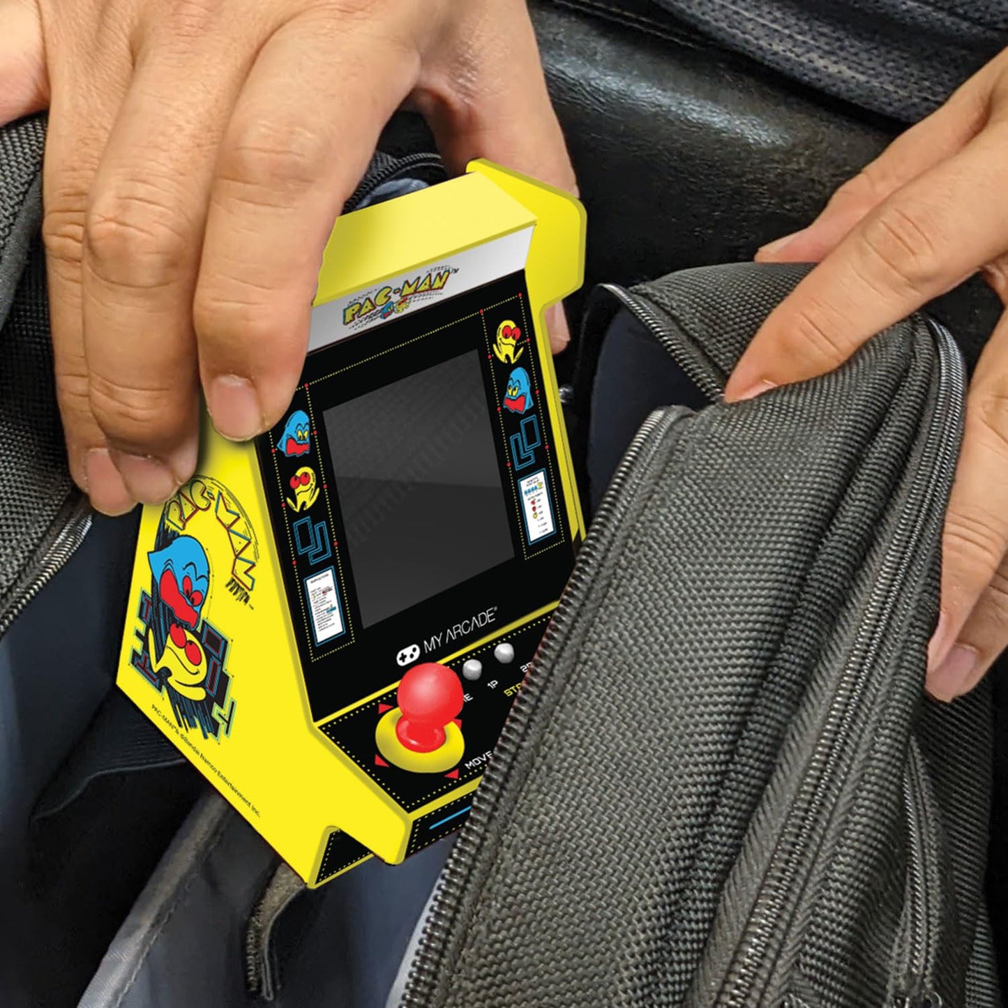 My Arcade Pac-Man Nano Player Mini Arcade Machine, 4.5" Collectible, Plastic, Multi Color, Model DGUNL-4196