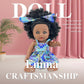 Nice2You Black Baby Doll For Girl, 10 Inch African American Black Doll With Dress, Reborn Realistic Baby Doll For Kids Aged 1 2 3 4 5, Small Silicone Black Doll Toy With Curly Hair For Birthday