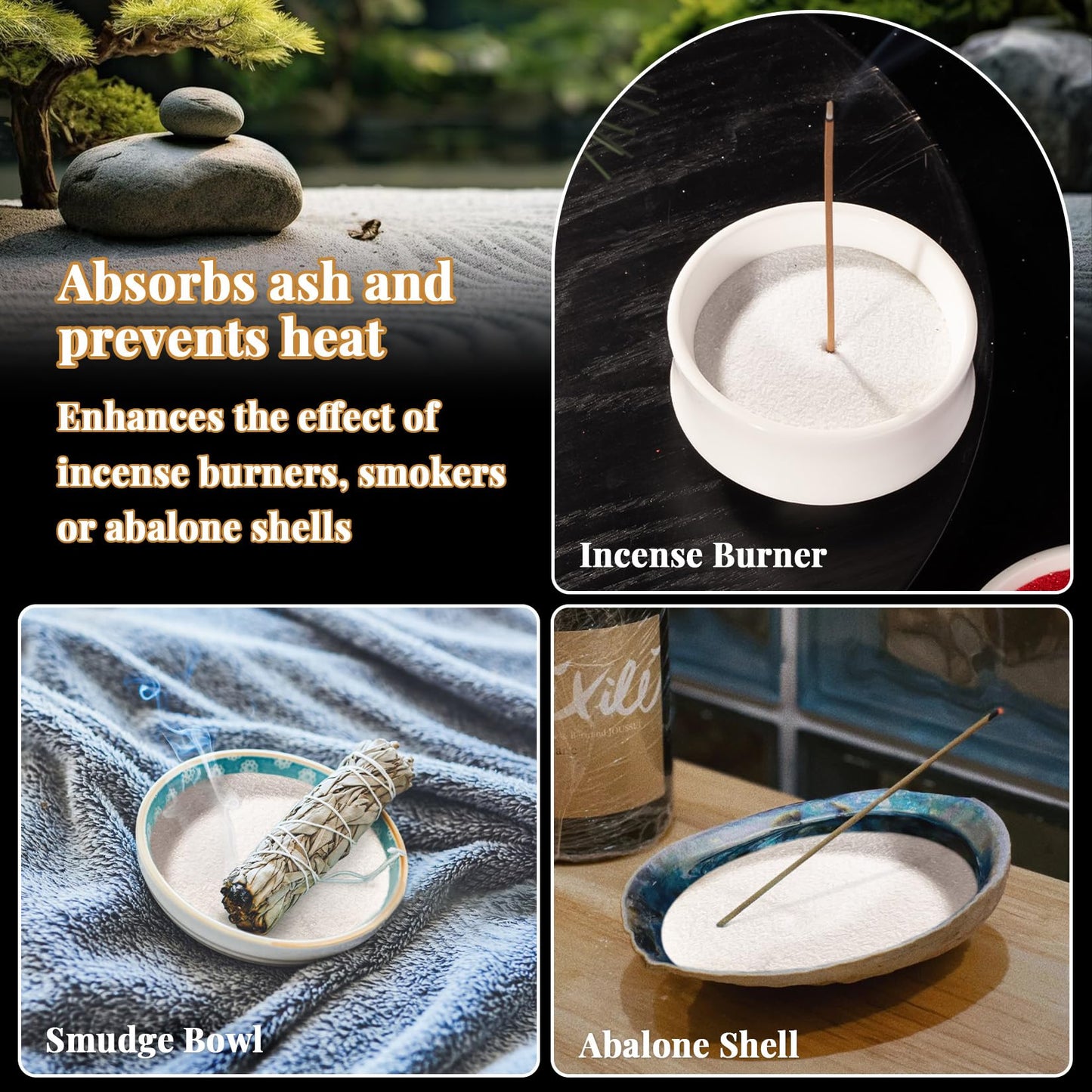 RAINFLOW 425 G Fine White Sand for Crafts - Quartz Sand Zen Garden Sand Decorative Sand for Vases Filler; Wedding Unity Ceremony