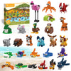 Tenhorses Party Favors For Kids Building Set, 26 Pack Animals Building Block Toys Valentines Classroom Prizes Goodie Bags, Easte