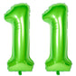 Number Balloons 40 Inch Green Birthday Party Decorations 11St Digital Jumbo Helium Foil Mylar Balloon
