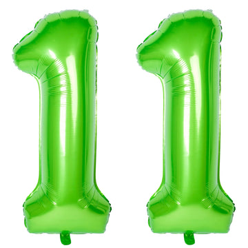 Number Balloons 40 Inch Green Birthday Party Decorations 11St Digital Jumbo Helium Foil Mylar Balloon