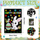 Zhanmai 30 Pcs Easter Day Coloring Posters Easter Eggs DIY Spring Easter Day Crafts Bulk Color Your Own Posters Bunny Basket Car