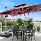 Consummate 100 Feet Rose Pink Pennant Banners Flags String Hanging Triangle Bunting Flags For Grand Opening,Kids Birthday,Party