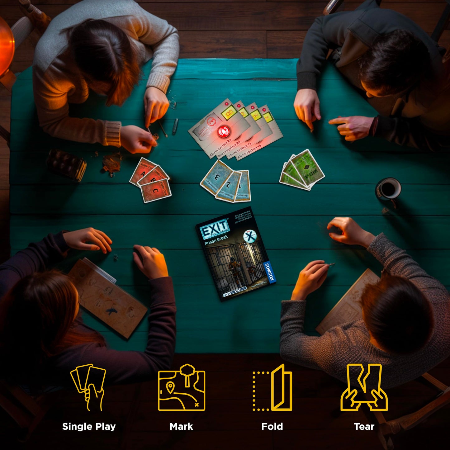 Exit: The Game - Prison Break | Escape Room | Co-Op Games | 1+ Players | Brainteasers | Ages 12+