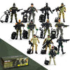 Baimiby Army Men Soldiers  12 Pcs Soldiers Toy Special Force Action Figure with  Military Soldier Playset Army Toy Set Birthday Gift for Toddler Boy 3+