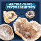 EDUMAN Geode Kit - 10 Premium Crystals for STEM Learning - Model EDM169 - Educational Science Toys for Boys & Girls
