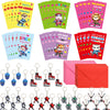 ceiba tree Valentines Day Hockey Keychains Cards Gifts for Kids Class School Classroom 30 Sets Valentine s Day Classmates Gifts