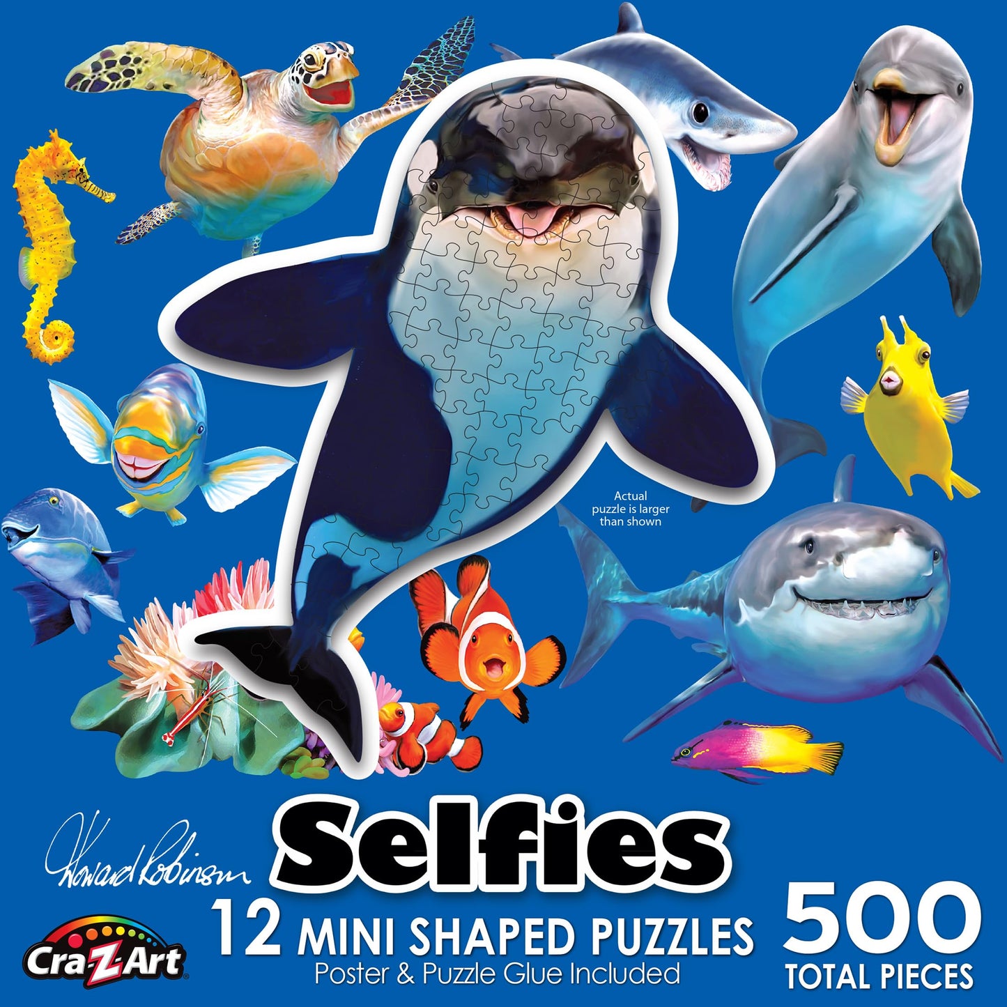 Roseart - Mini-Shaped - Ocean Selfies - 500 Piece Jigsaw Puzzle For Adults
