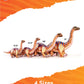 Real Planet 31' Dinosaur Plush Toy - Dinosaur Stuffed Animals, Dino Plushie, (17.5' Brown Apatosaurus) (17.5' Long)