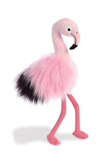 Aurora® Exquisite Luxe Boutique™ Ava Flamingo Stuffed Animal - Luxurious Elegance - Sensory Delight - Pink 12 Inches