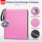 Mlikero Trading Card Binder  9 Pocket Card Binder with Card Display  720 Double Sided Pocket Sports Card Binder  enhanced Card Binders Compatible with MTG  TCG  Baseball Cards(Pink)