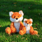 Apricot Lamb Toys Plush Yellow Fox Stuffed Animal Soft Cuddly Perfect For Child (Orange Fox,12 Inches)