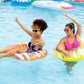Monsoon [Citrus] 2-Pack Luxury Pool Floats Swimming Float Beach Tube Floaties Ring Tubes - Orange Yellow