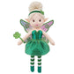 June Garden 12'' Enchanted Garden Fairy Doll Clover - Plush Stuffed Soft Doll Girl Gift - Green Outfit And Wings