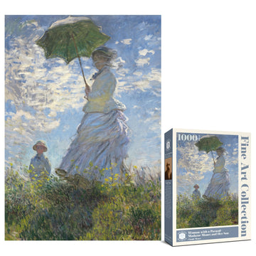 Antelope - 1000 Piece Puzzle For Adults, Woman With A Parasol - Madame Monet And Her Son, By Claude Monet - Officially Licensed,